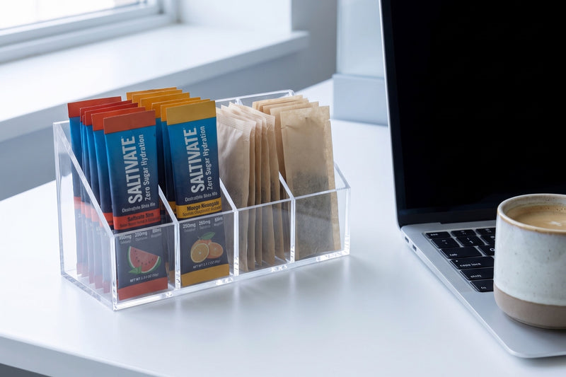 Tea bags and sugar packets too