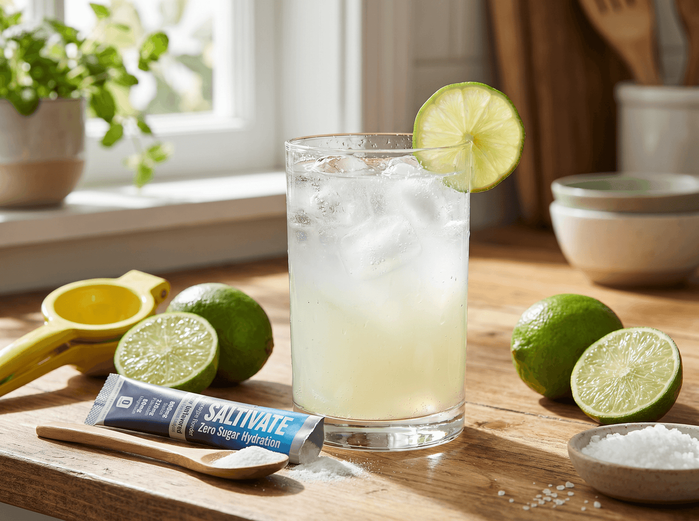 Lime Electrolyte Water