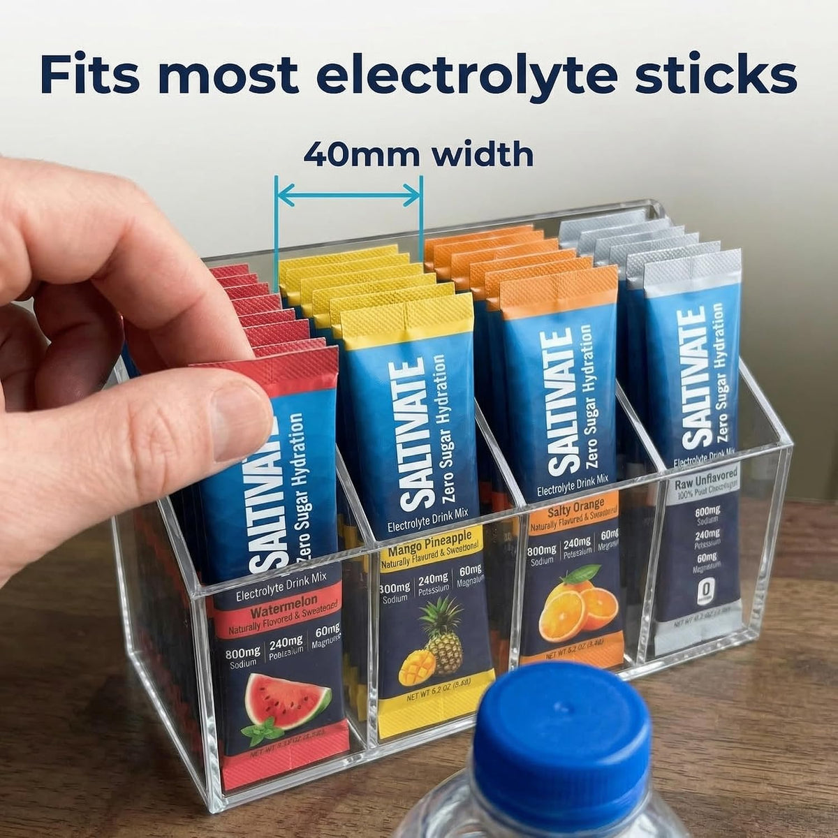 Removable dividers let you adjust compartment sizes