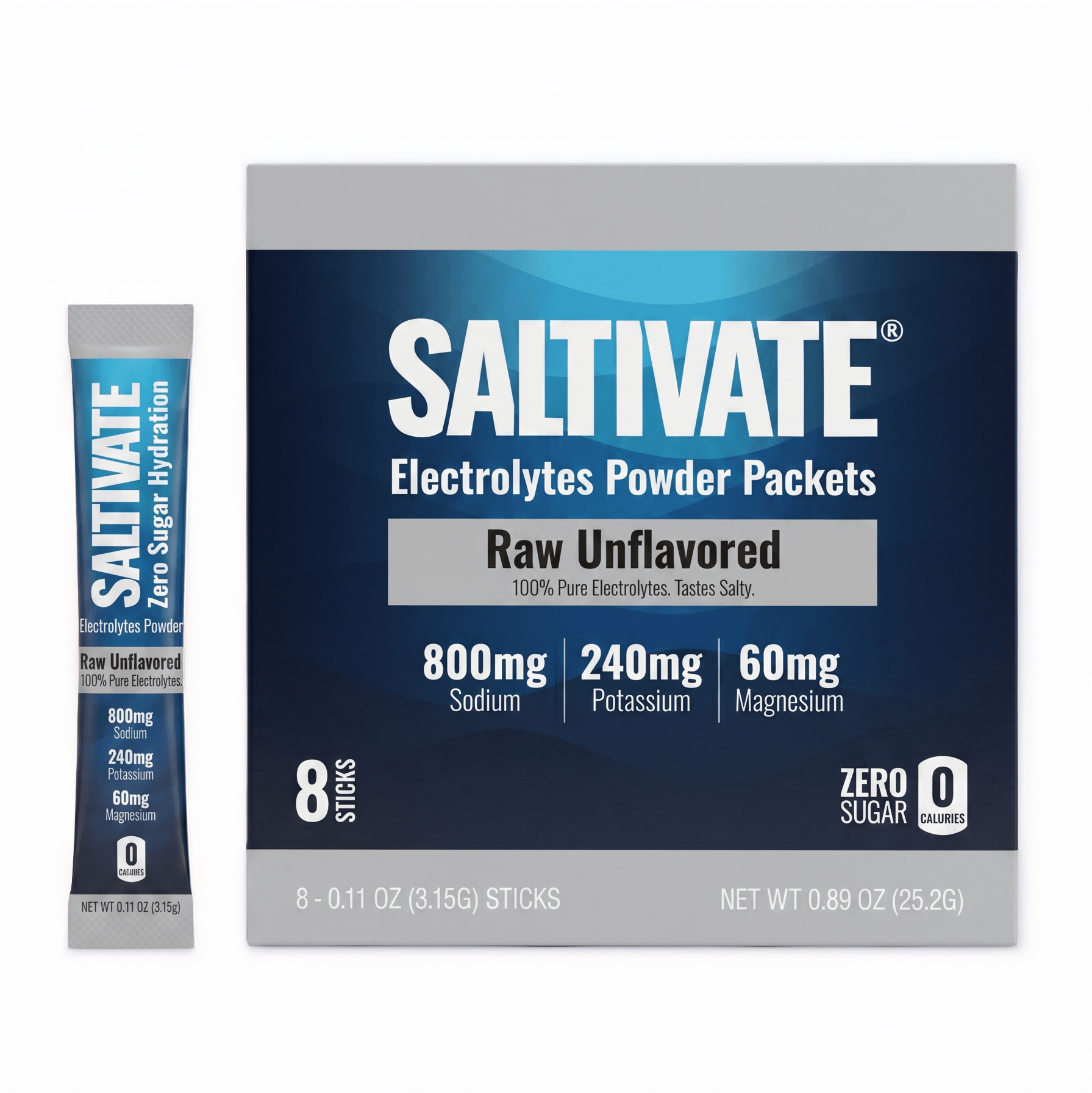 Raw Unflavored Electrolytes 8x