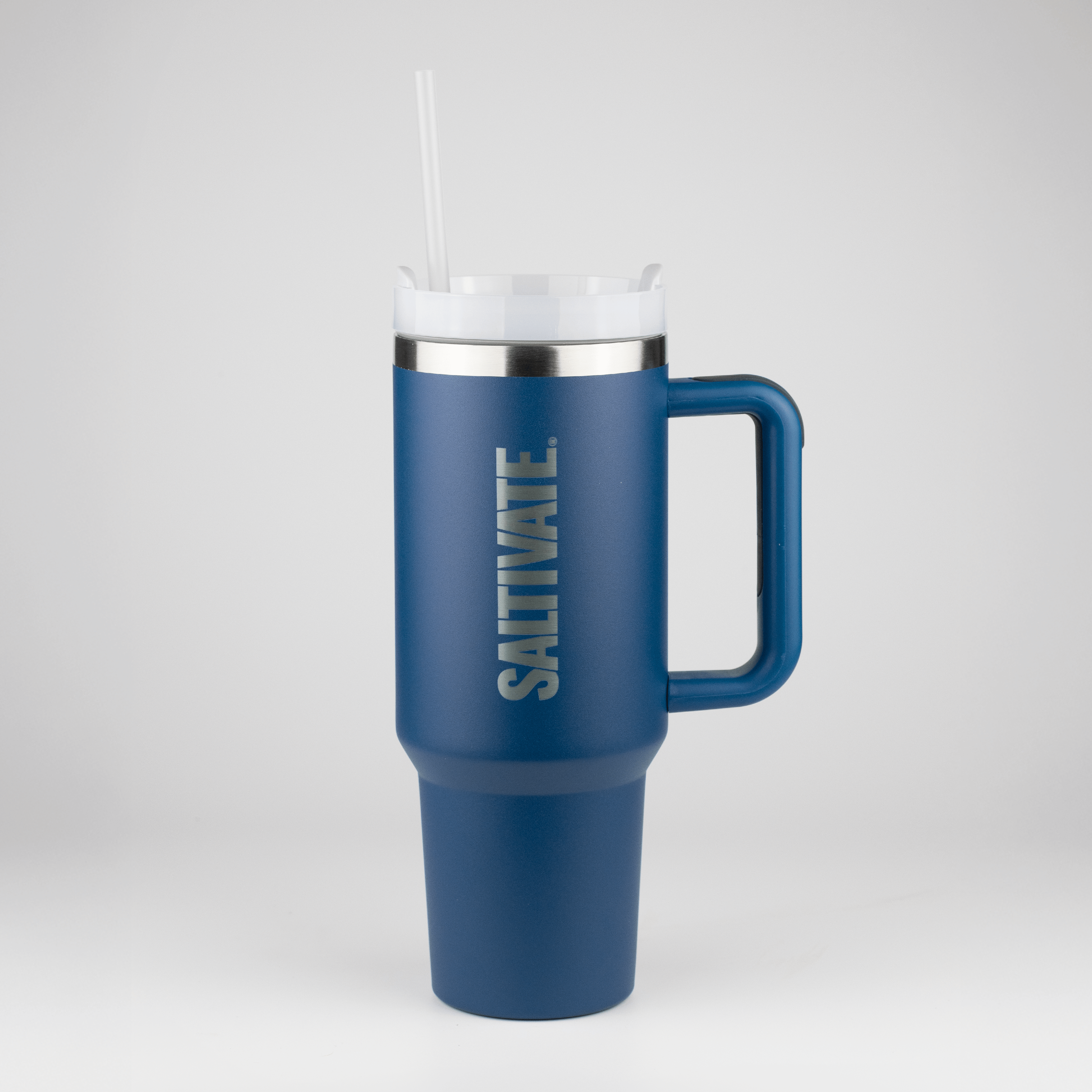 40oz Tumbler with Handle & Straw