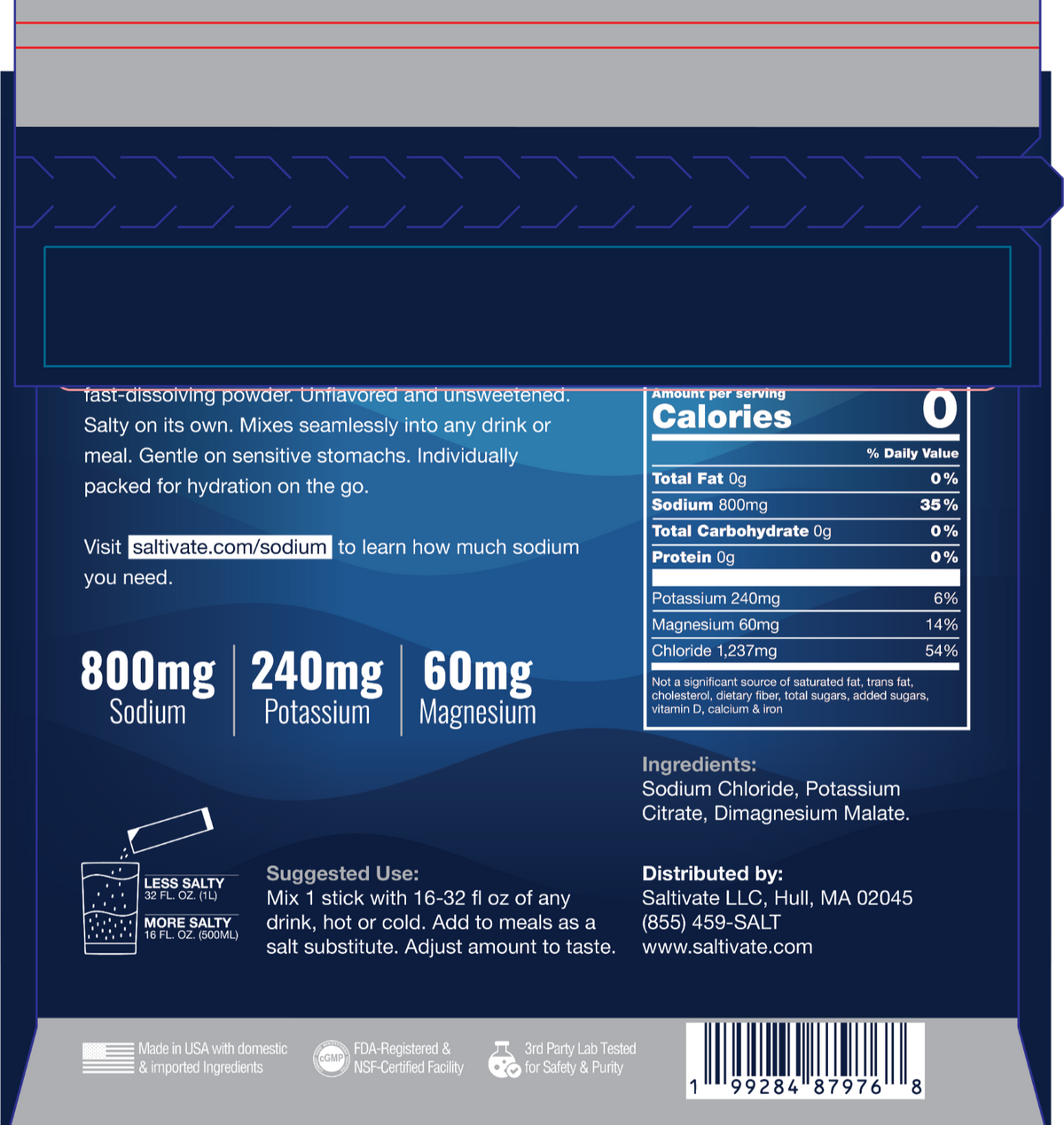 Raw Unflavored Electrolytes 8x
