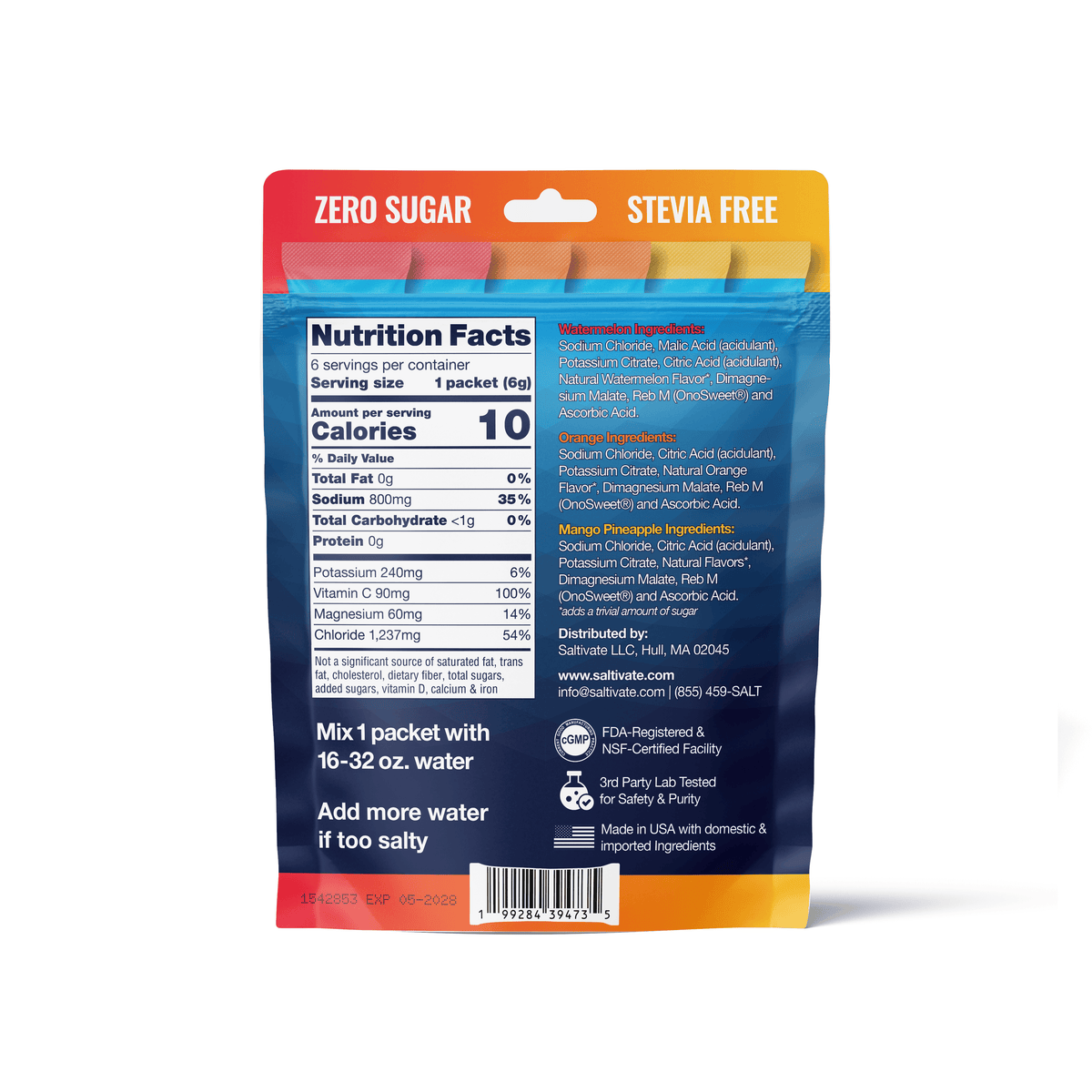 Variety Pack Electrolytes On-The-Go Packets 6ct