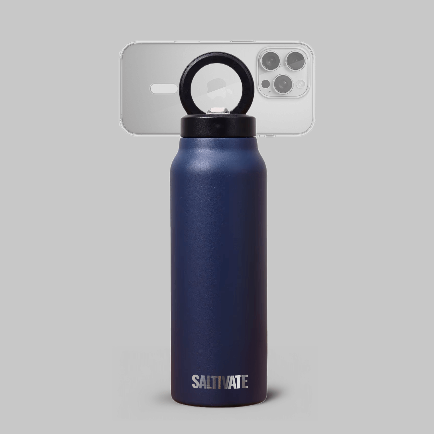 24oz Stainless Steel Bottle with Magnetic Phone Holder