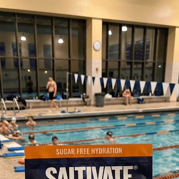 Saltivate Orange box at a swim team practice