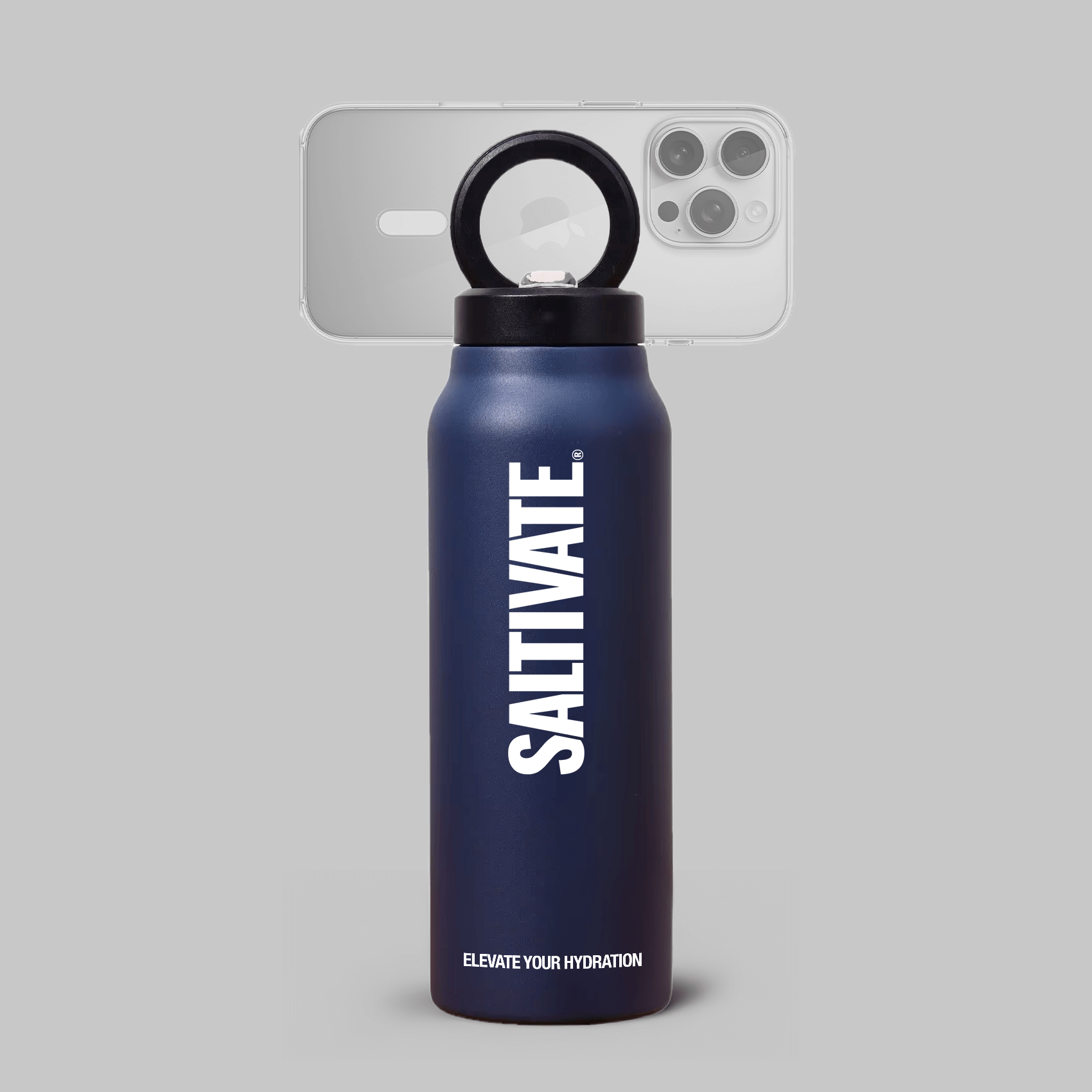 24oz Stainless Steel Bottle with Magnetic Phone Holder